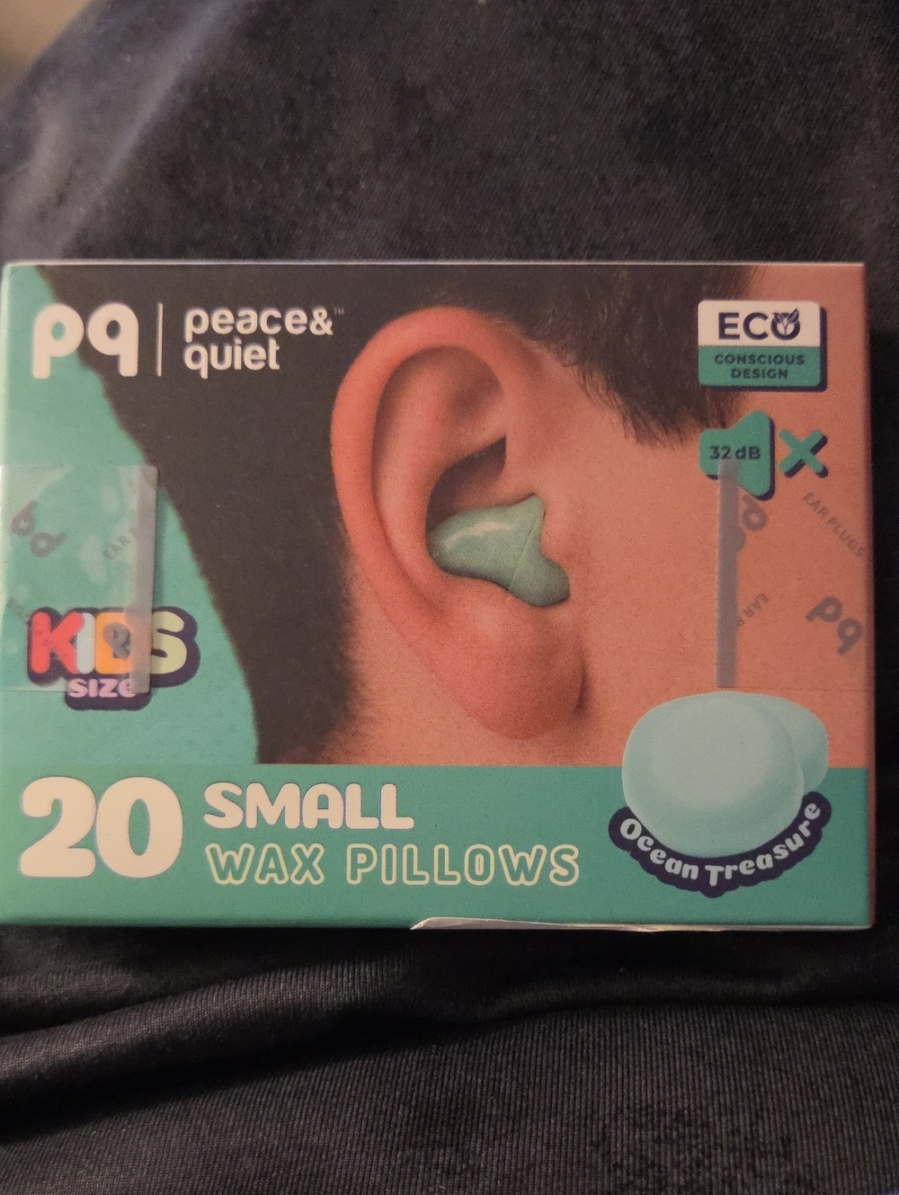 Amazon peace & quiet Kids Small Wax Pillows - Aqua/Teal